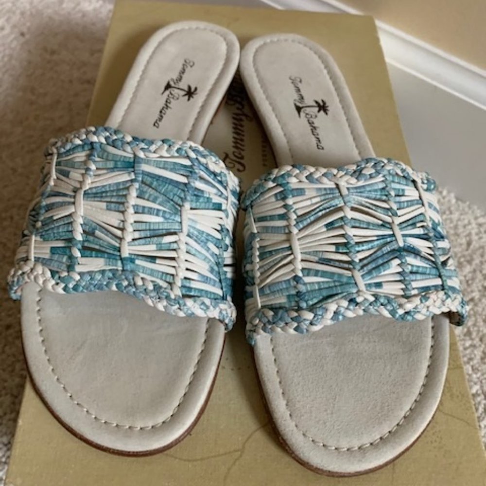 Tommy Bahama weaved leather sandals - 7.5